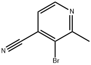 3-溴-2-甲基-吡啶-4-甲腈 结构式