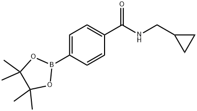 Benzamide, N-(cyclopropylmethyl)-4-(4,4,5,5-tetramethyl-1,3,2-dioxaborolan-2-yl)- 结构式