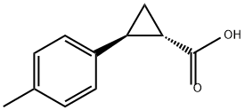 (1S,2S)-2-(对甲苯基)环丙烷甲酸 结构式