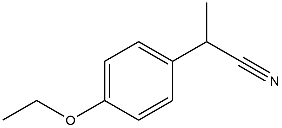 Benzeneacetonitrile, 4-ethoxy-α-methyl- 结构式