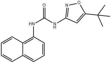 1-(5-(tert-Butyl)isoxazol-3-yl)-3-(naphthalen-1-yl)urea 结构式