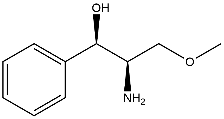 (1R,2R)-2-氨基-3-甲氧基-1-苯基-1-丙醇 结构式