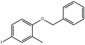 1-(Benzyloxy)-4-iodo-2-methylbenzene 结构式