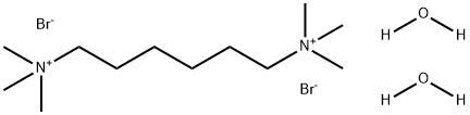 1,6-Hexanediaminium, N1,N1,N1,N6,N6,N6-hexamethyl-, bromide, hydrate (1:2:2) 结构式