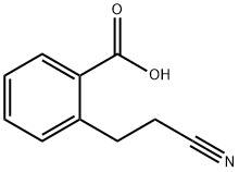 Benzoic acid, 2-(2-cyanoethyl)- 结构式