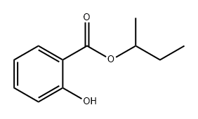 2-羟基苯甲酸仲丁酯 结构式
