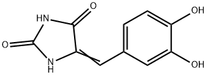 2,4-Imidazolidinedione, 5-[(3,4-dihydroxyphenyl)methylene]- 结构式