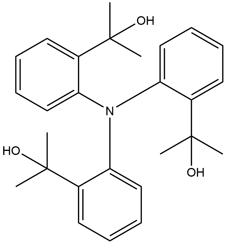 Benzenemethanol, 2,2',2''-nitrilotris[α,α-dimethyl- 结构式