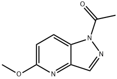 Ethanone, 1-(5-methoxy-1H-pyrazolo[4,3-b]pyridin-1-yl)- 结构式