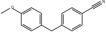 4-(4-甲氧基苄基)苄腈 结构式