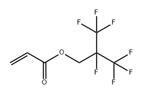 丙烯酸七氟异丁酯 结构式