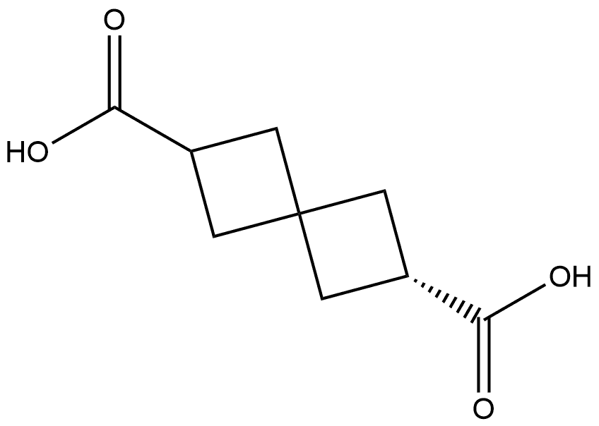 Spiro[3.3]heptane-2,6-dicarboxylic acid, (2R)- (9CI) 结构式