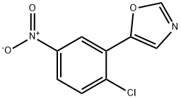 Oxazole, 5-(2-chloro-5-nitrophenyl)- 结构式