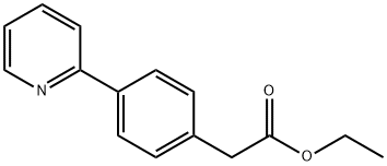 Benzeneacetic acid, 4-(2-pyridinyl)-, ethyl ester 结构式