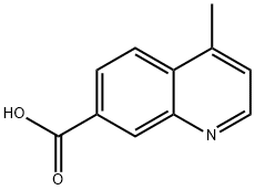 4-甲基喹啉-7-羧酸 结构式