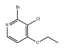 Pyridine, 2-bromo-3-chloro-4-ethoxy- 结构式