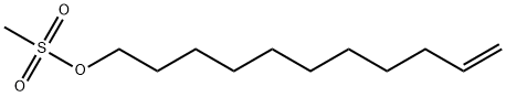 10-Undecen-1-ol, 1-methanesulfonate 结构式