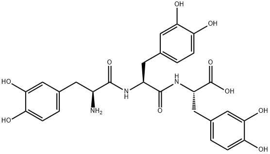 L-Tyrosine, 3-hydroxy-N-[3-hydroxy-N-(3-hydroxy-L-tyrosyl)-L-tyrosyl]- (9CI) 结构式