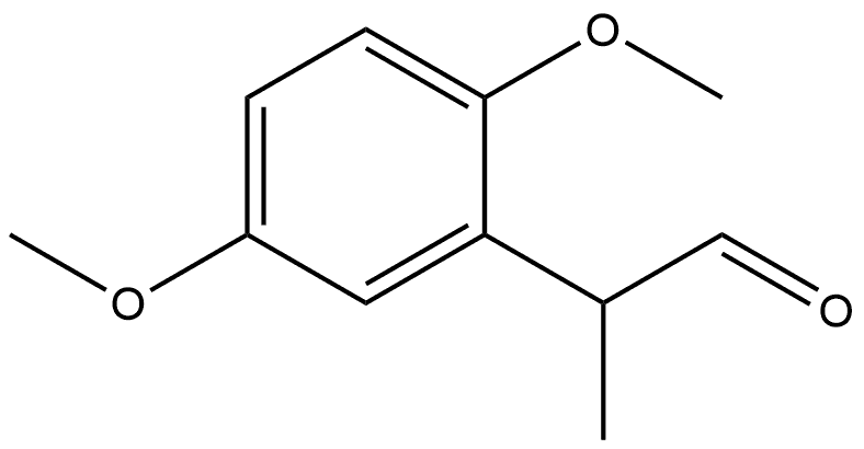 Benzeneacetaldehyde, 2,5-dimethoxy-α-methyl- 结构式