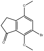 1H-Inden-1-one, 6-bromo-2,3-dihydro-4,7-dimethoxy- 结构式