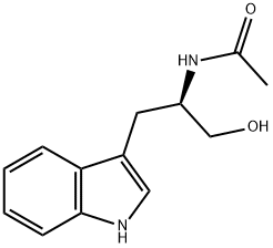 Acetamide, N-[2-hydroxy-1-(1H-indol-3-ylmethyl)ethyl]-, (R)- (9CI) 结构式