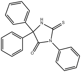 3,5,5-Triphenyl-2-thioxo-4-imidazolidinone 结构式