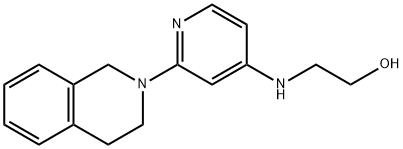 2-((2-(3,4-Dihydroisoquinolin-2(1H)-yl)pyridin-4-yl)amino)ethanol 结构式