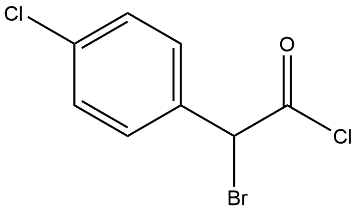 Benzeneacetyl chloride, α-bromo-4-chloro- 结构式