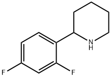 Piperidine, 2-(2,4-difluorophenyl)- 结构式