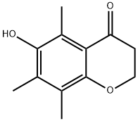 4H-1-Benzopyran-4-one, 2,3-dihydro-6-hydroxy-5,7,8-trimethyl- 结构式