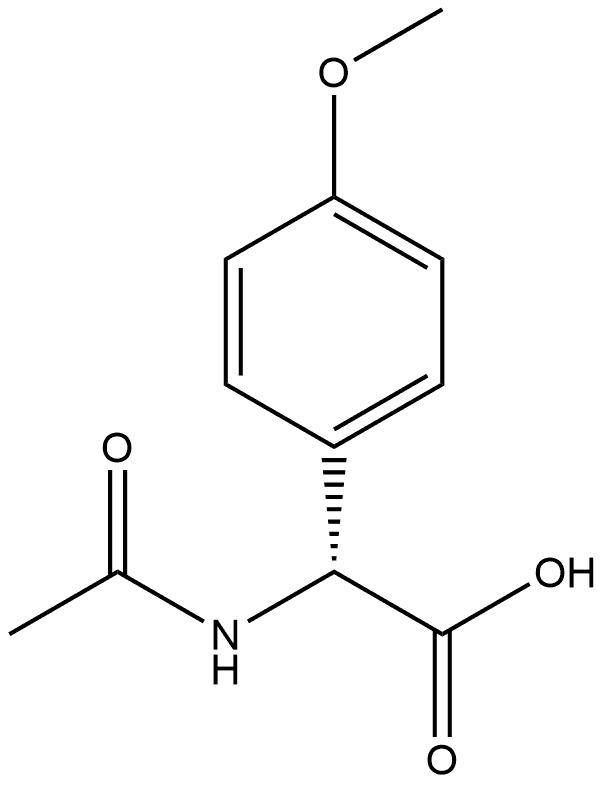 N-AC-R-4-甲氧基苯甘氨酸 结构式