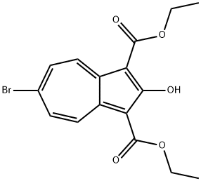 6-溴-2-羟基-1,3-二酯基薁 结构式