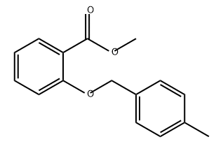 Benzoic acid, 2-[(4-methylphenyl)methoxy]-, methyl ester 结构式