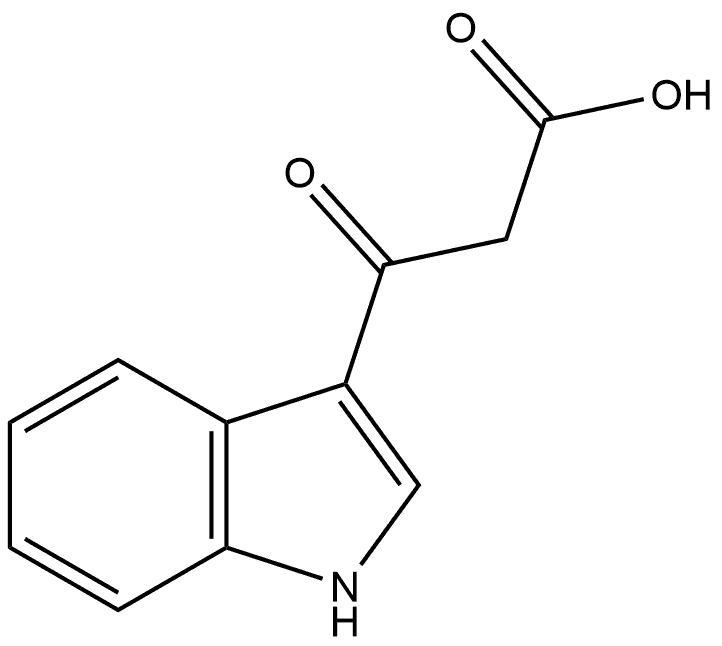 1H-Indole-3-propanoic acid, β-oxo- 结构式
