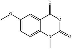 2H-3,1-Benzoxazine-2,4(1H)-dione, 6-methoxy-1-methyl- 结构式