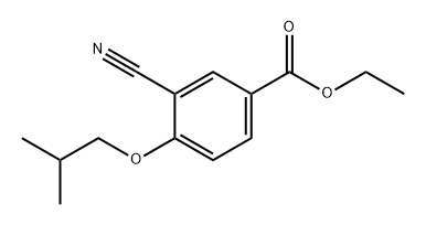 Benzoic acid, 3-cyano-4-(2-methylpropoxy)-, ethyl ester 结构式