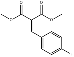 Propanedioic acid, 2-[(4-fluorophenyl)methylene]-, 1,3-dimethyl ester 结构式