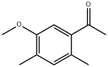 5-甲氧基-2,4-二甲基苯乙酮 结构式