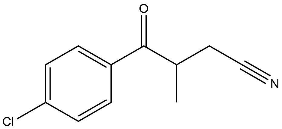 Benzenebutanenitrile, 4-chloro-β-methyl-γ-oxo- 结构式