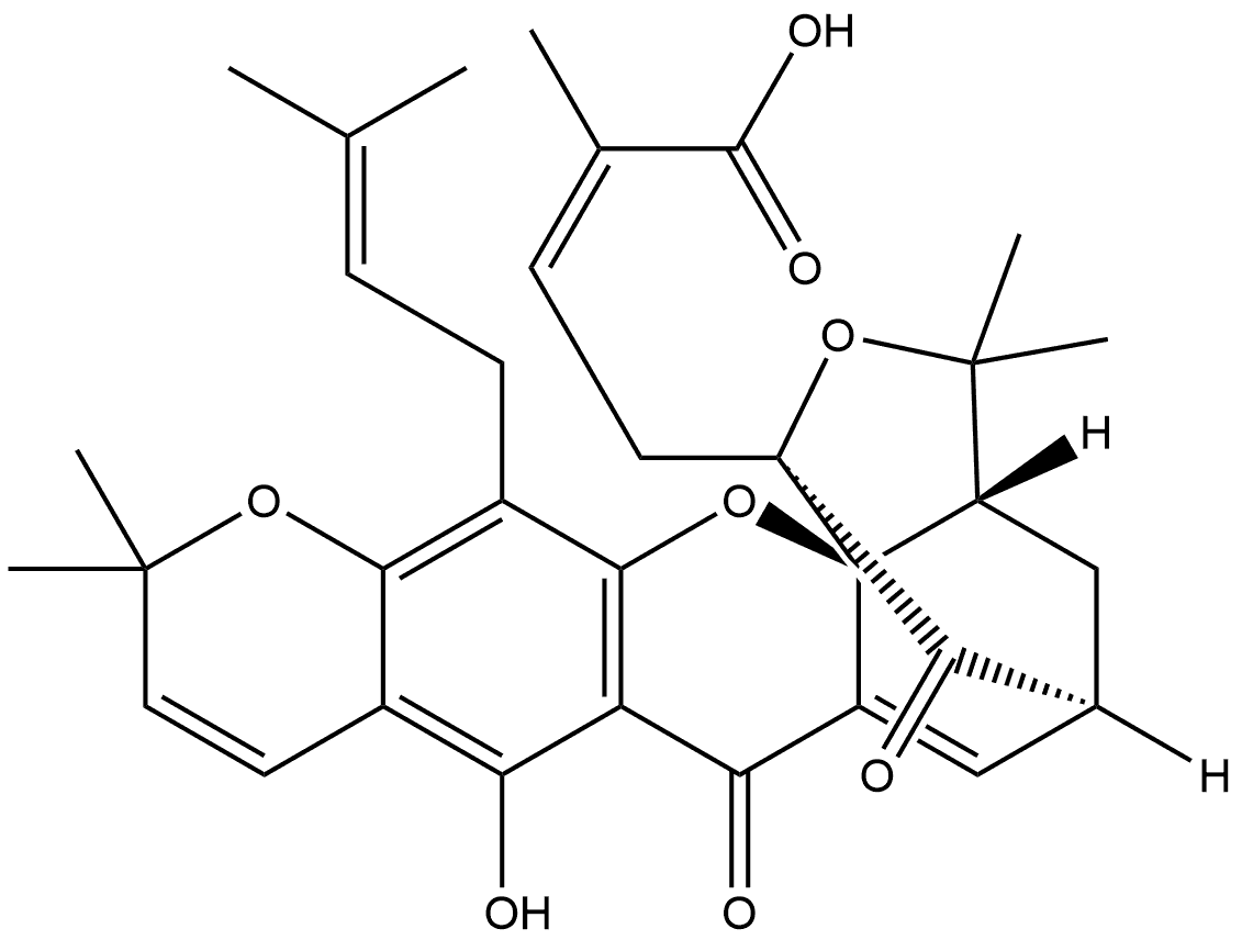 藤黄酸B 结构式