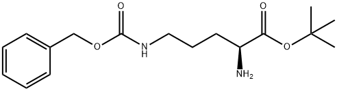 L-Ornithine, N5-[(phenylmethoxy)carbonyl]-, 1,1-dimethylethyl ester 结构式