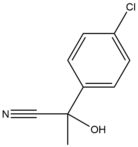 Benzeneacetonitrile, 4-chloro-α-hydroxy-α-methyl- 结构式
