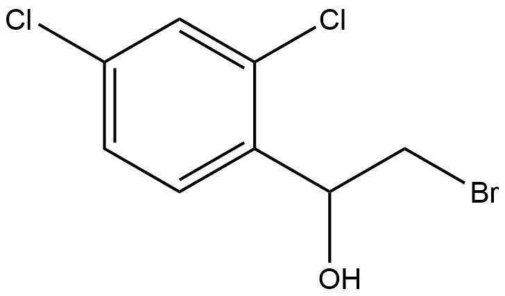 α-(Bromomethyl)-2,4-dichlorobenzenemethanol 结构式