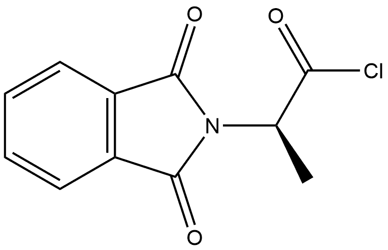 2H-Isoindole-2-acetyl chloride, 1,3-dihydro-α-methyl-1,3-dioxo-, (αR)- 结构式