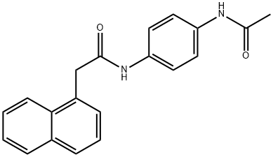 N-(4-乙酰氨基苯基)-2-(萘-1-基)乙酰胺 结构式