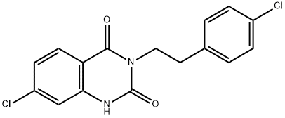 7-Chloro-3-(4-chlorophenethyl)quinazoline-2,4(1H,3H)-dione 结构式