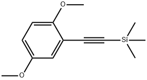 Benzene, 1,4-dimethoxy-2-[2-(trimethylsilyl)ethynyl]- 结构式