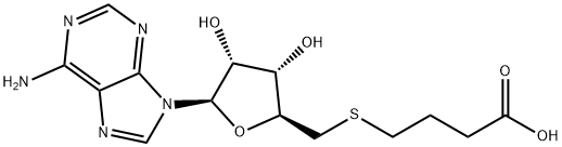 Adenosine, 5'-S-(3-carboxypropyl)-5'-thio- 结构式