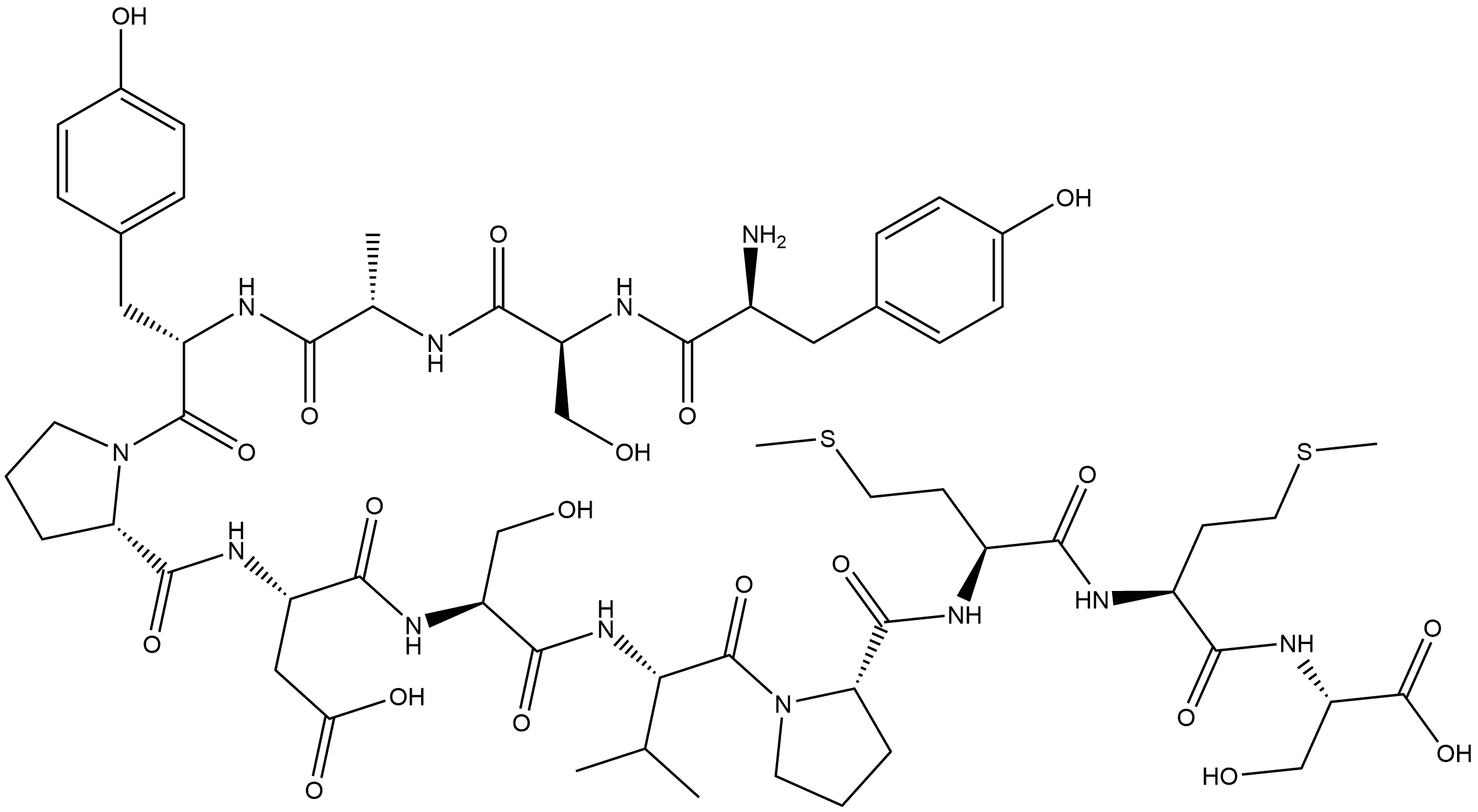 EPHRIN-A2-SELECTIVE YSA-PEPTIDE 结构式
