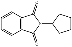 2-Cyclopentylisoindoline-1,3-dione 结构式